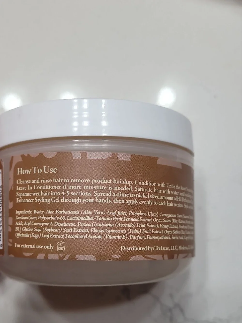 TréLuxe 360° Confidence Collection Curl Enhancer Gel Defines Curls Full Size Jar